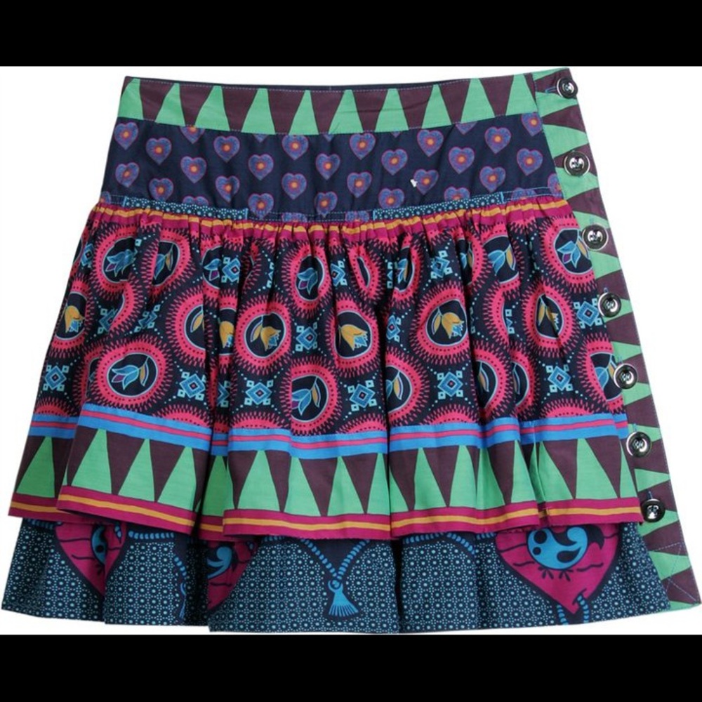 Marc By Marc Jacobs Multi Pattern Cotton Skirt - image 2